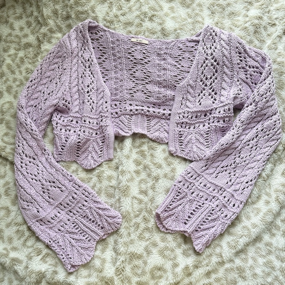 Francesca’s Lavender Knit Sweater